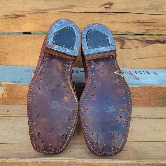 Vintage Australian 1940's Leather Lace-up Ammo Boots - Women's Size 9 - Picture 4 of 10